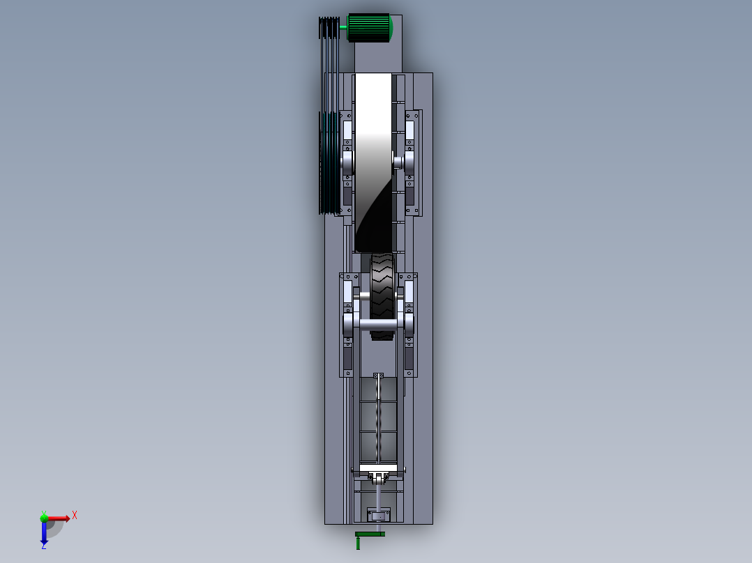 轮胎里程试验机sw16可编辑俯视图