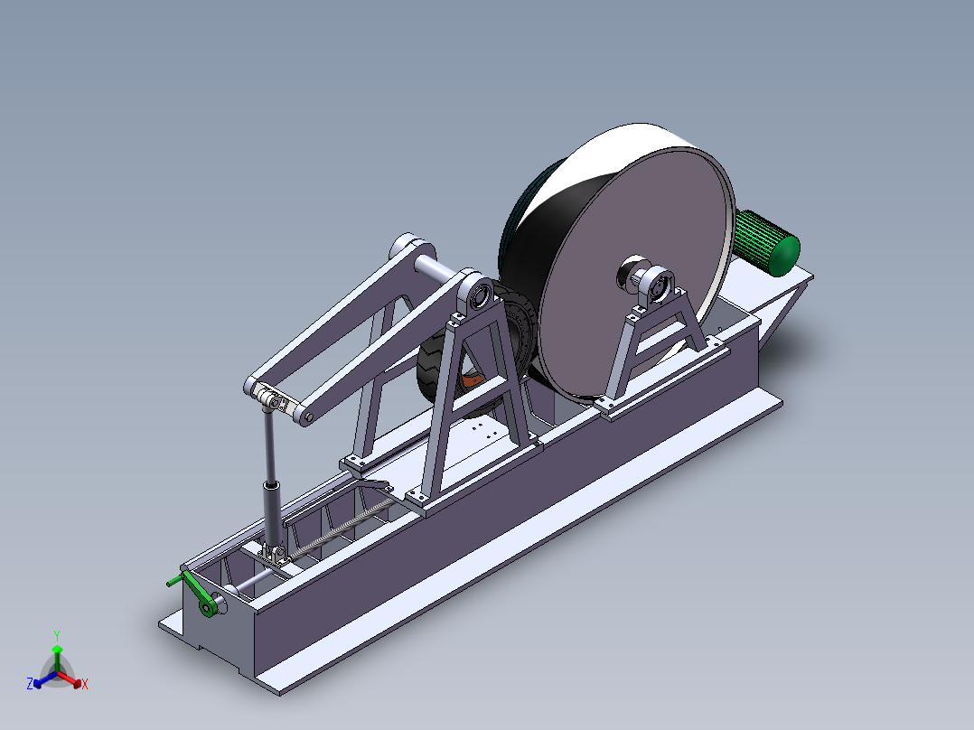 轮胎里程试验机sw16可编辑正等轴测图