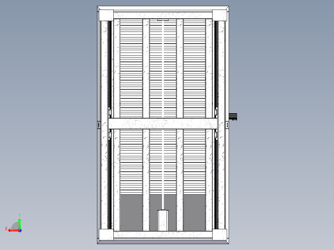 1325广告雕刻机sw18可编辑后视图