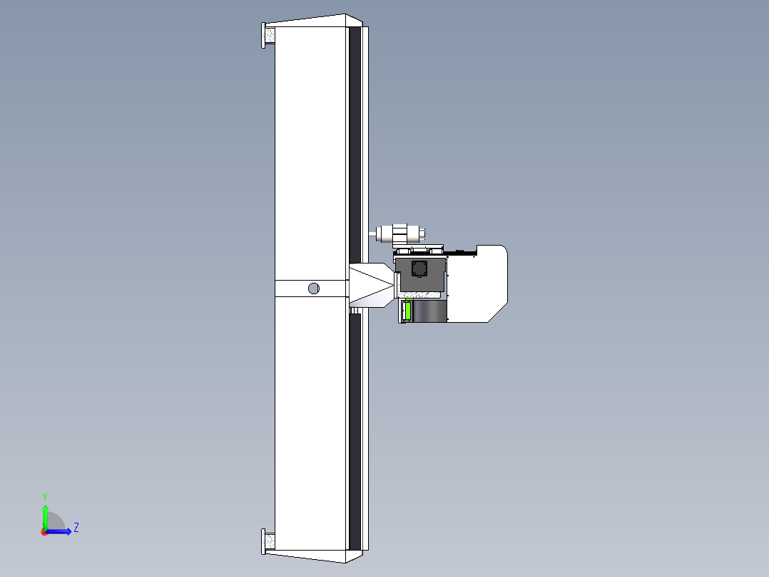 1325广告雕刻机sw18可编辑左视图