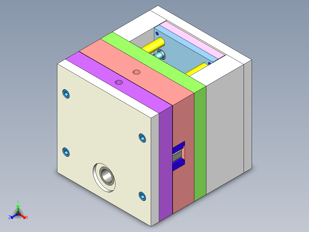 底座顶板压铸模设计含UG三维==1469595==300正等轴测图