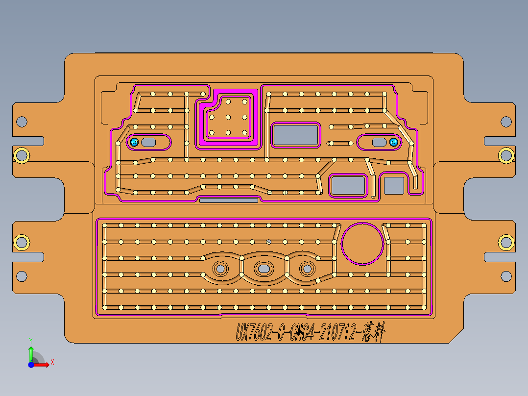 UX7602-C-笔记本CNC工装夹具三维模型CNC4-210721前视图