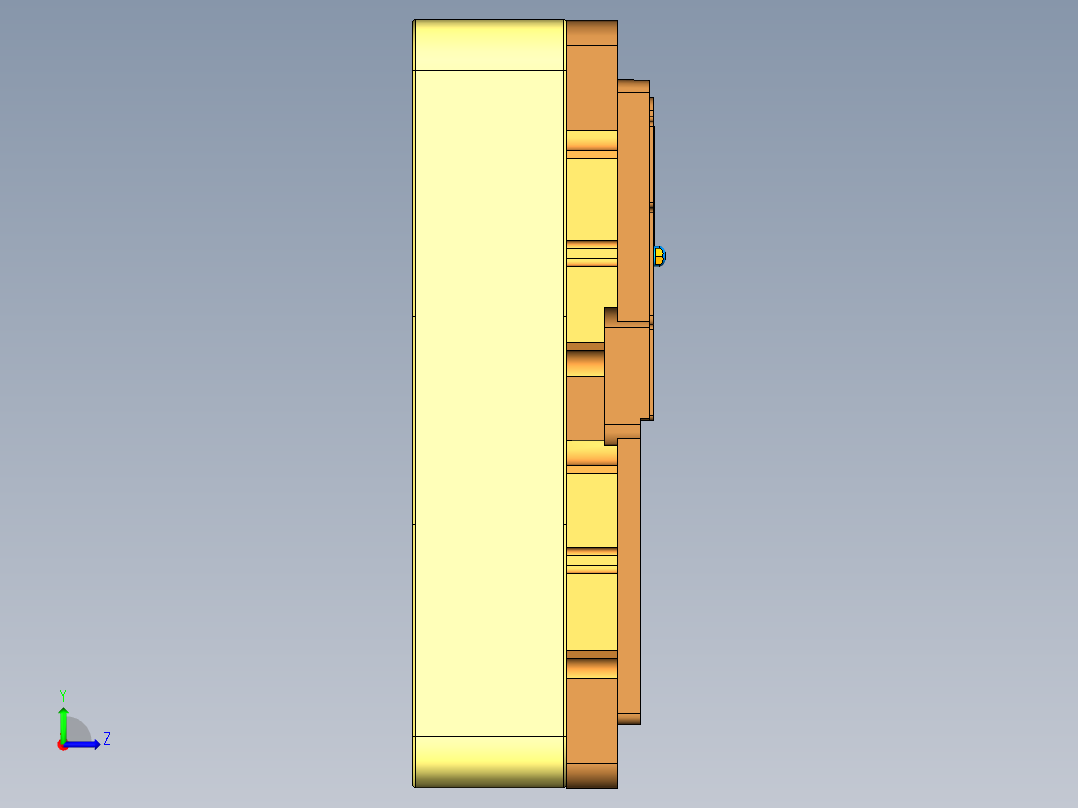 UX7602-C-笔记本CNC工装夹具三维模型CNC4-210721左视图