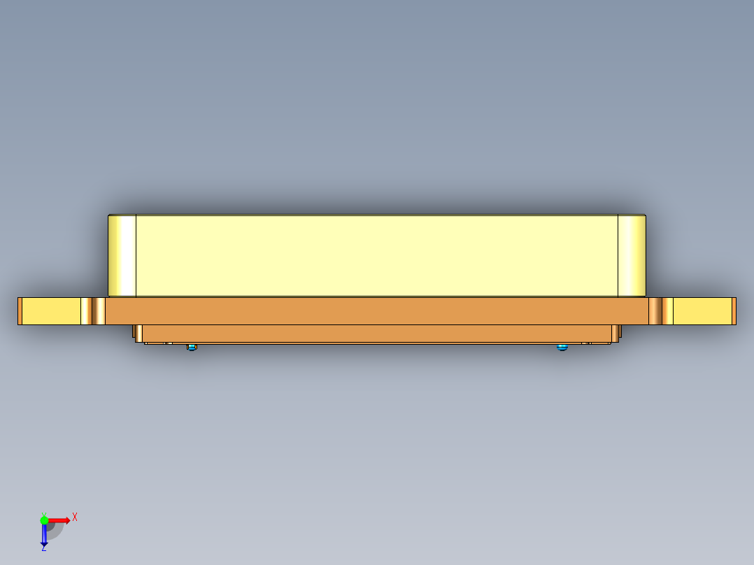 UX7602-C-笔记本CNC工装夹具三维模型CNC4-210721俯视图