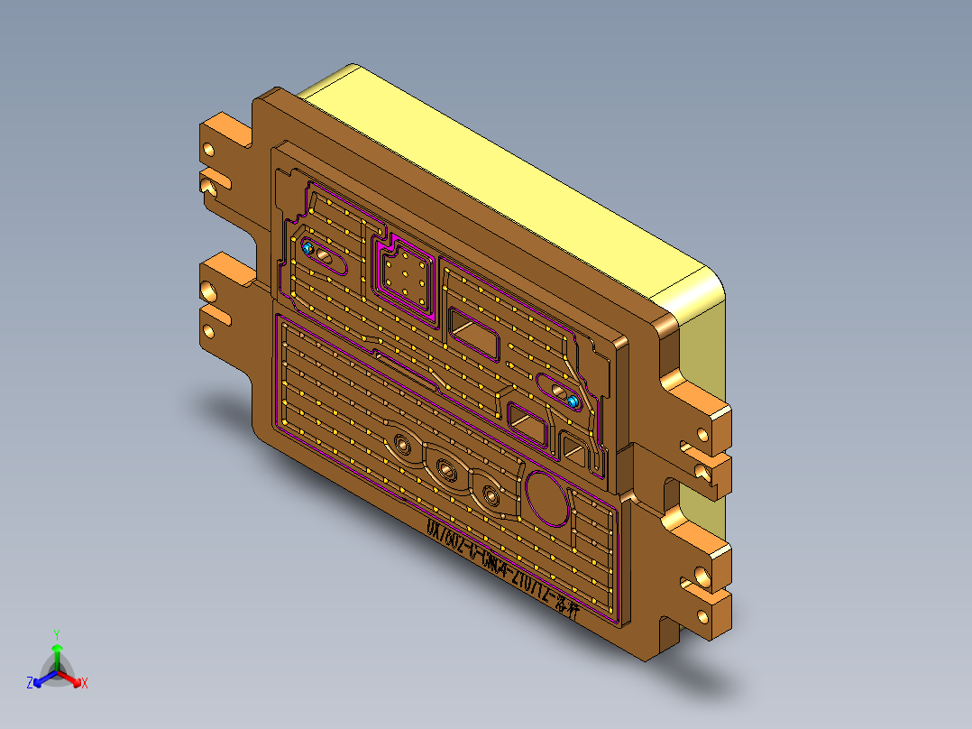 UX7602-C-笔记本CNC工装夹具三维模型CNC4-210721正等轴测图