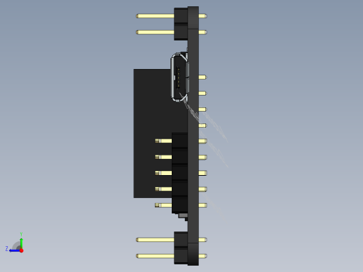 stm32板子PCB右视缩略图