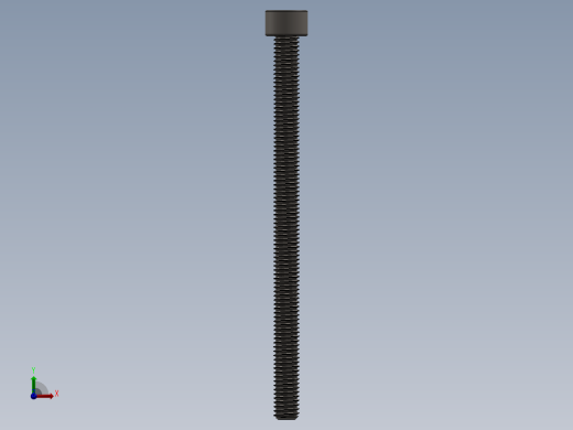 Screw_DIN_912_M6x90F_A2.SLDPRT公制内六角螺钉前视缩略图