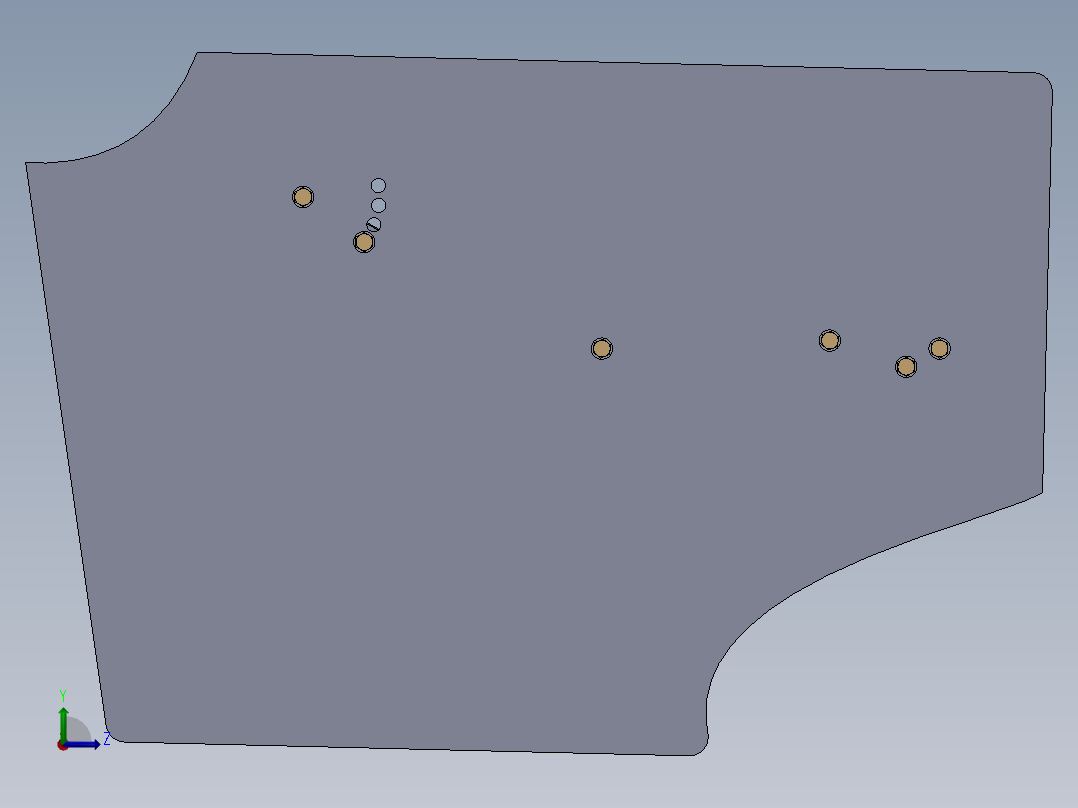 汽车尾翼(3)左视图