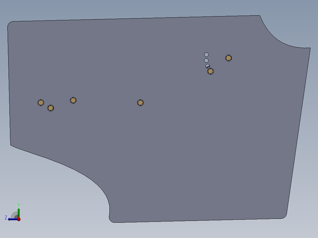 汽车尾翼(3)右视图
