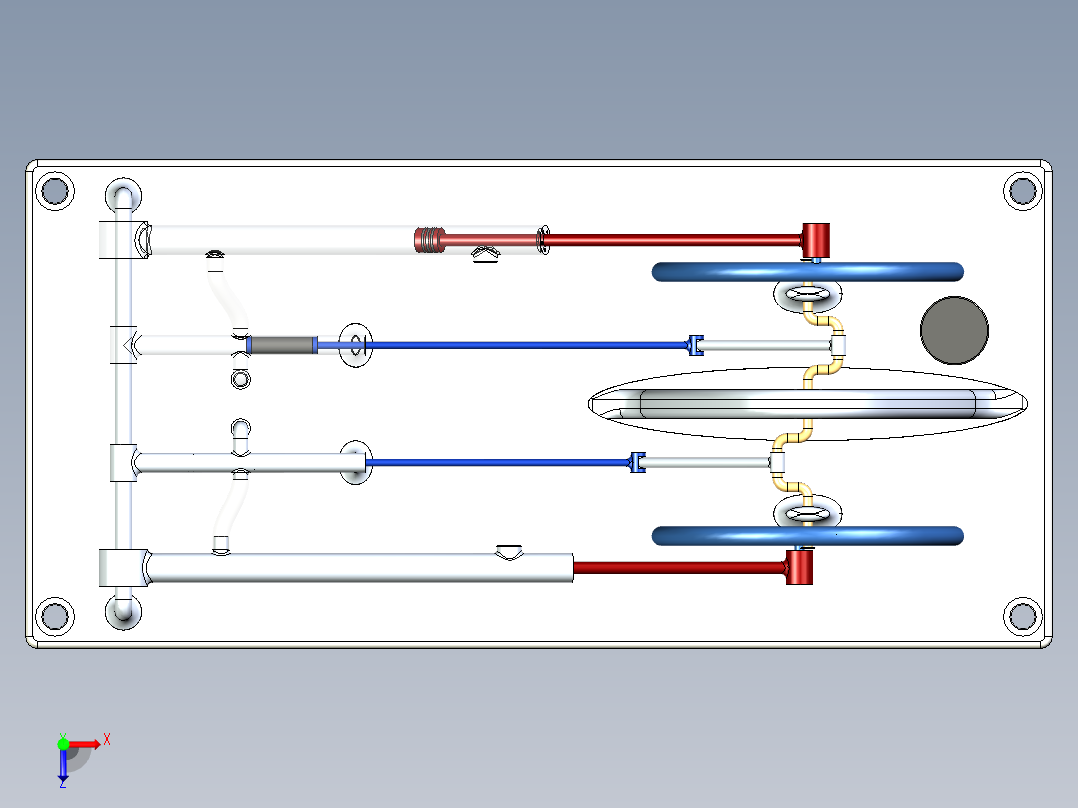 B3003425-蒸汽机俯视图