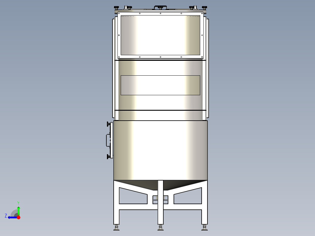 B3003467-湿式洗涤器 HFHR-4. 仅外壳右视图