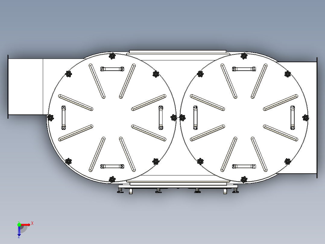 B3003467-湿式洗涤器 HFHR-4. 仅外壳俯视图