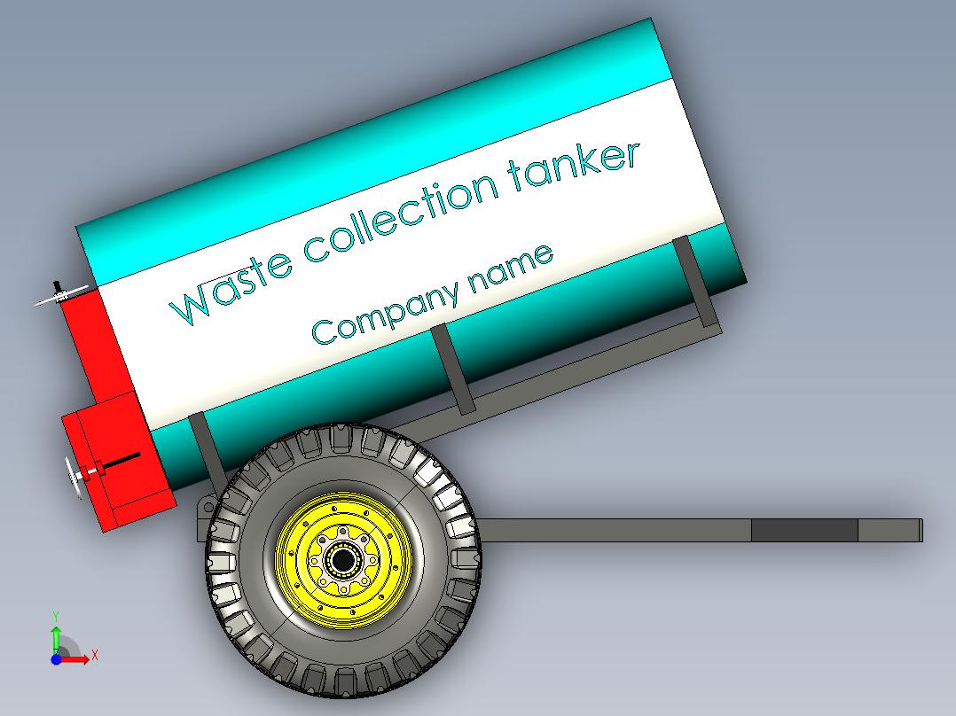 B2004036-垃圾收集车前视图