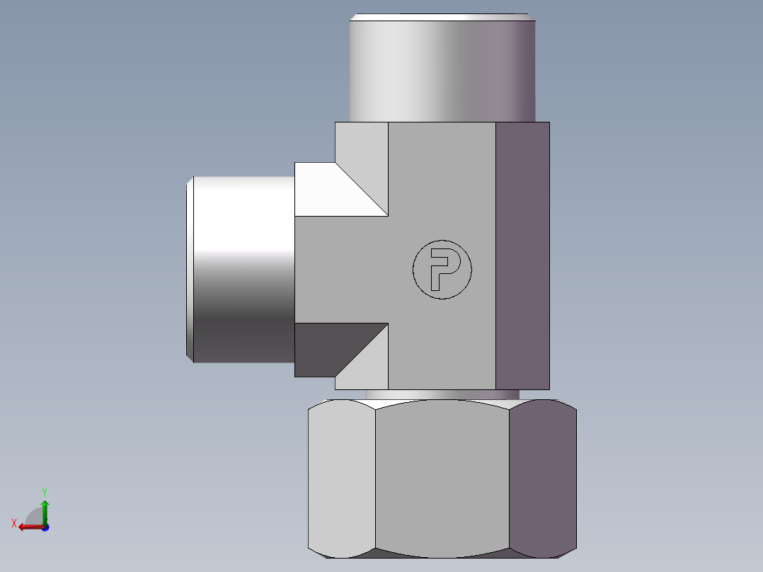 CC+CD 三通组合接头、CD-24后视图