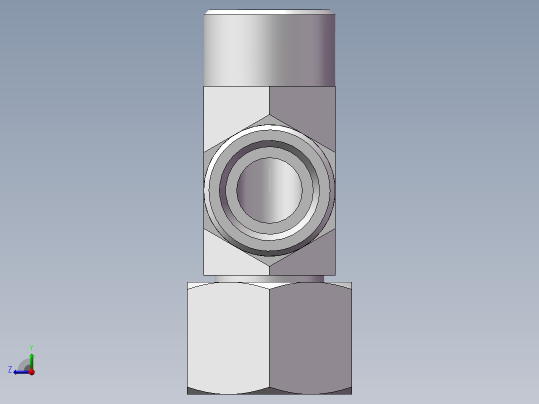 CC+CD 三通组合接头、CD-24右视图