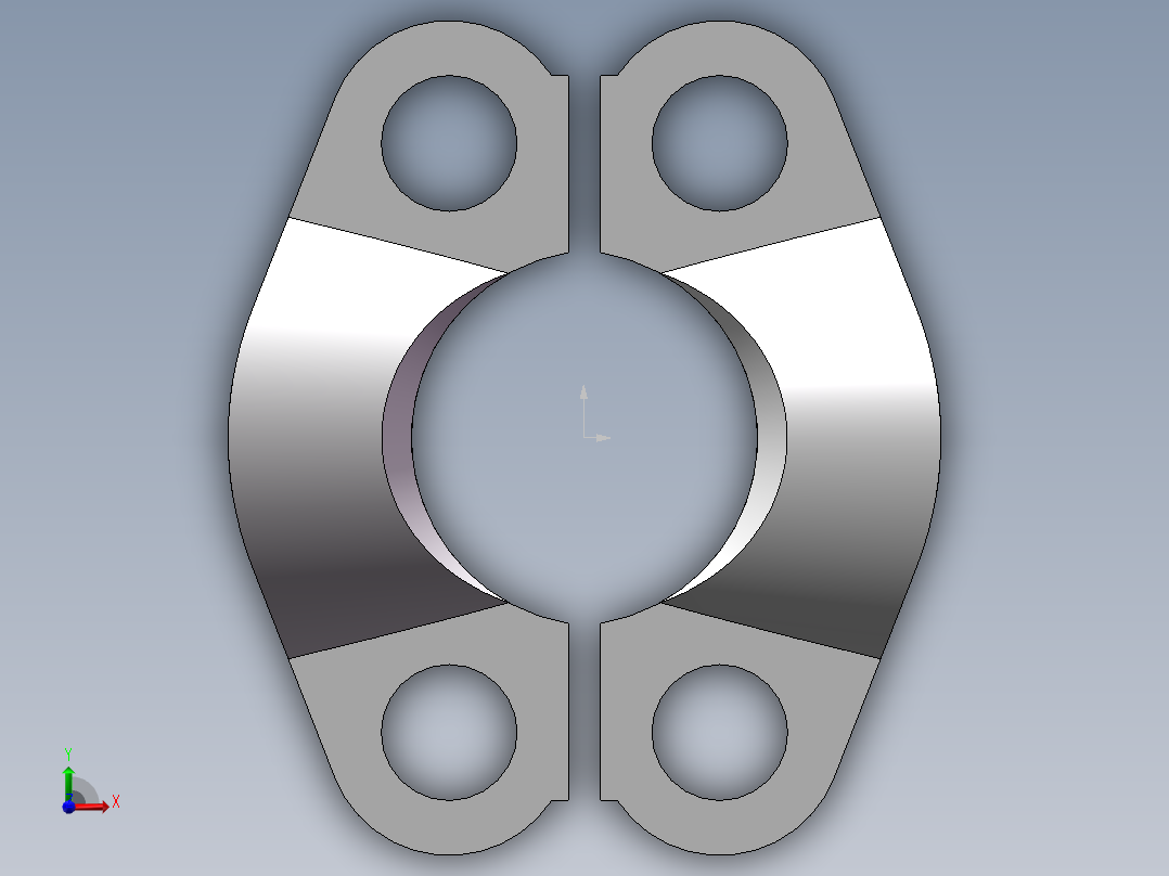 法兰接头、FL-08前视图