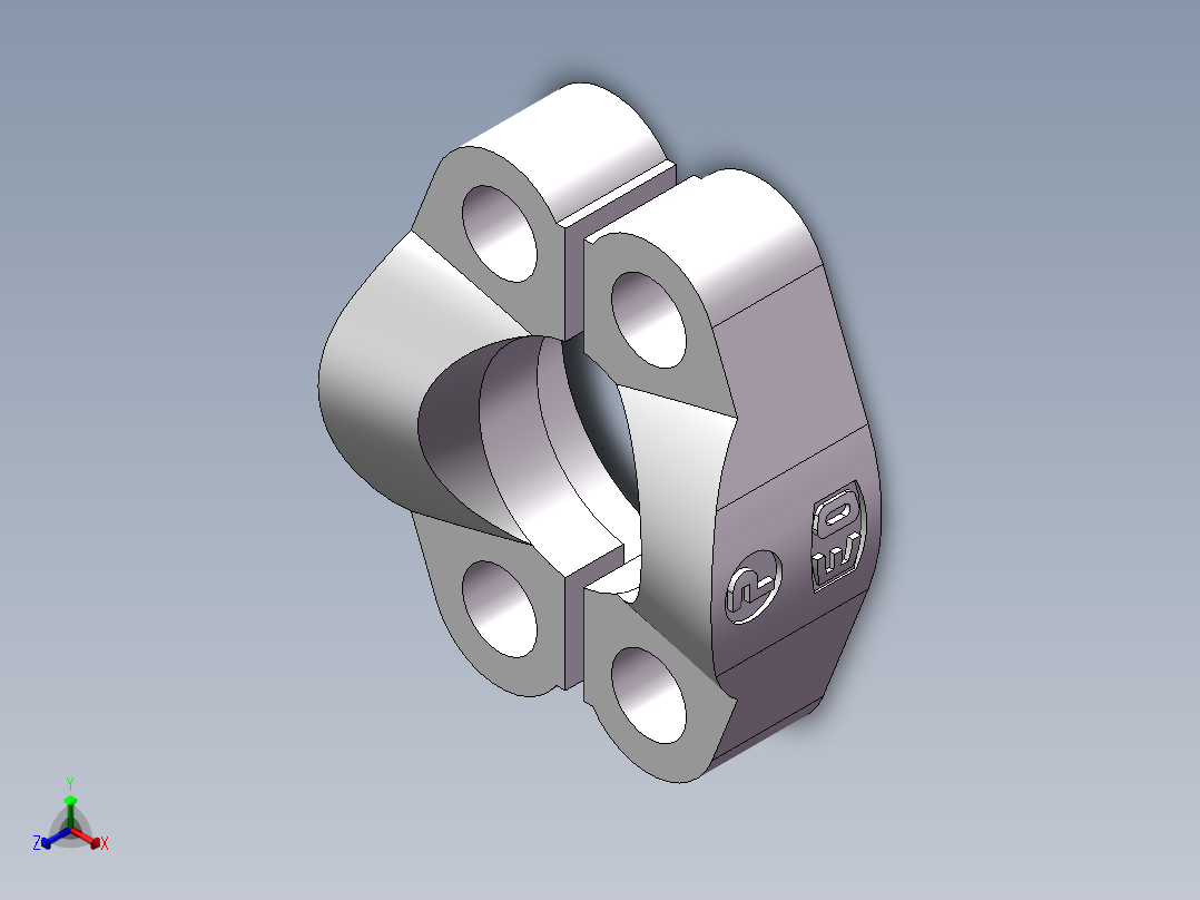法兰接头、FL-08正等轴测图