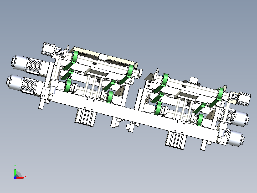 包装上料盘前视图