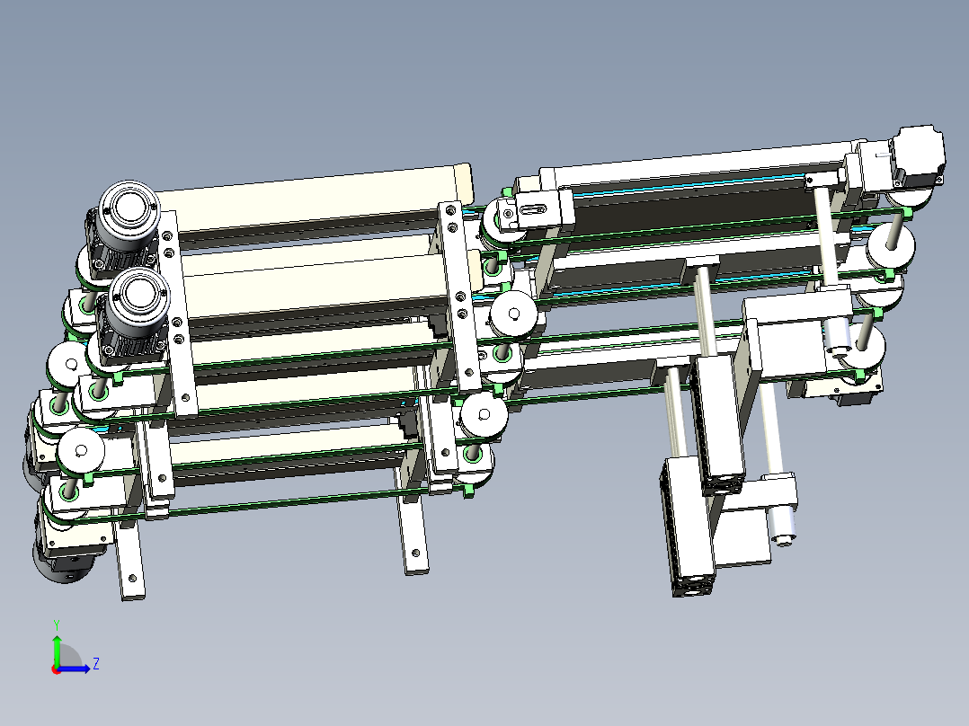 包装上料盘左视图
