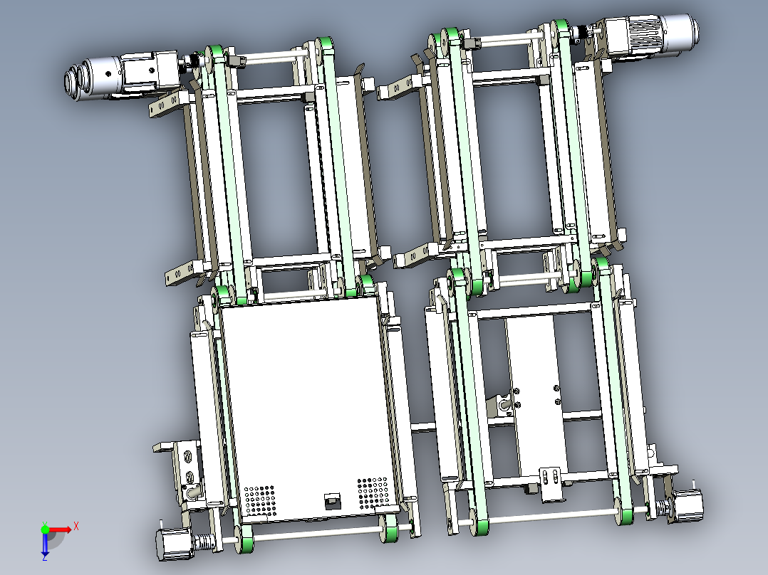 包装上料盘俯视图