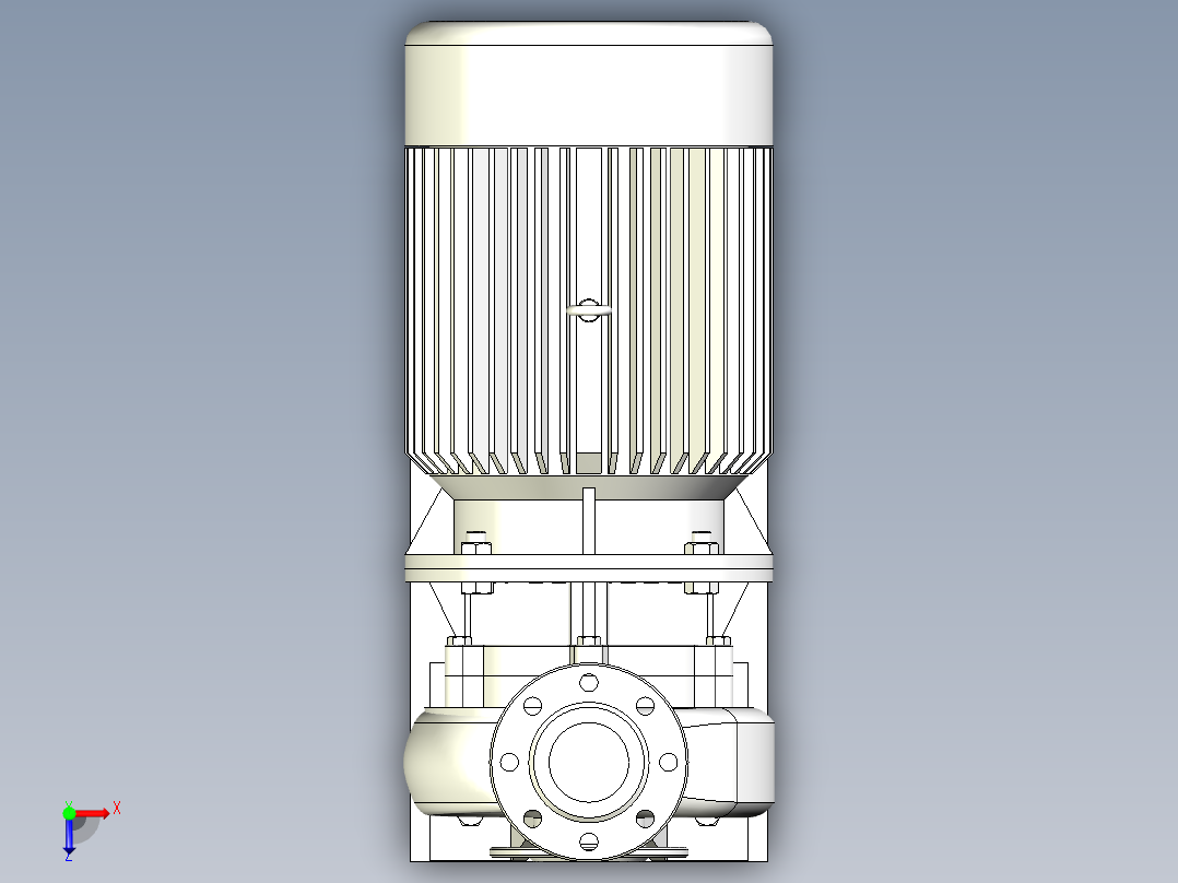 ISW╱IHW系列管道离心泵[ISW80-200(I)]俯视图