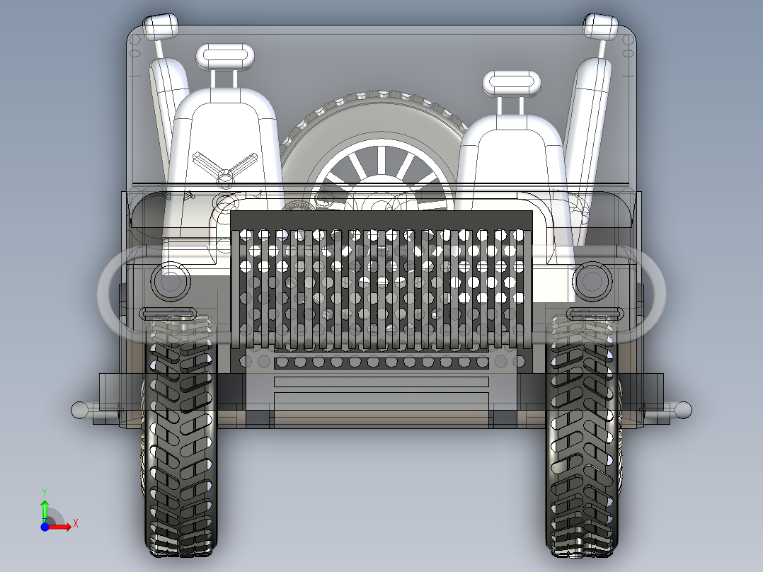 B3003976-吉普车前视图