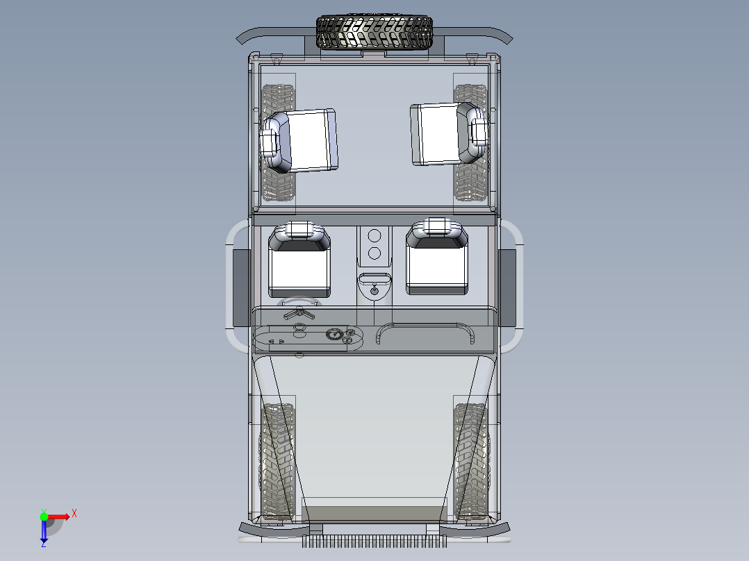 B3003976-吉普车俯视图