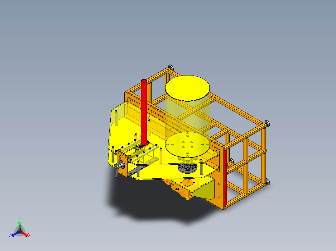 A0003350-管材弯曲机正等轴测图