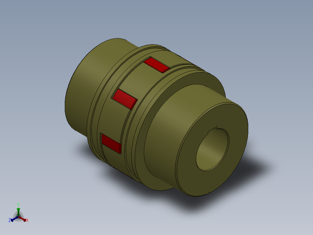 LYXL联轴器[LYXL10]正等轴测图
