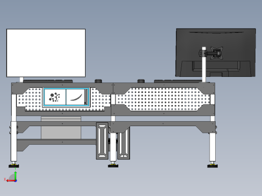 工程桌engineering-desk-1833-模型格式为 sw stp后视缩略图