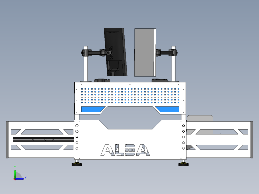工程桌engineering-desk-1833-模型格式为 sw stp左视缩略图