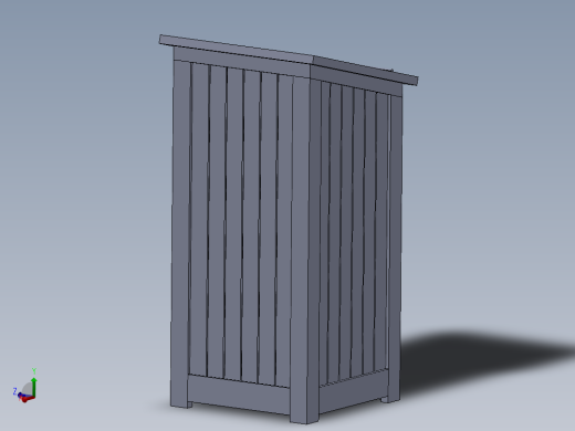 倾斜讲台slant-podium834-模型格式为 stp x_b