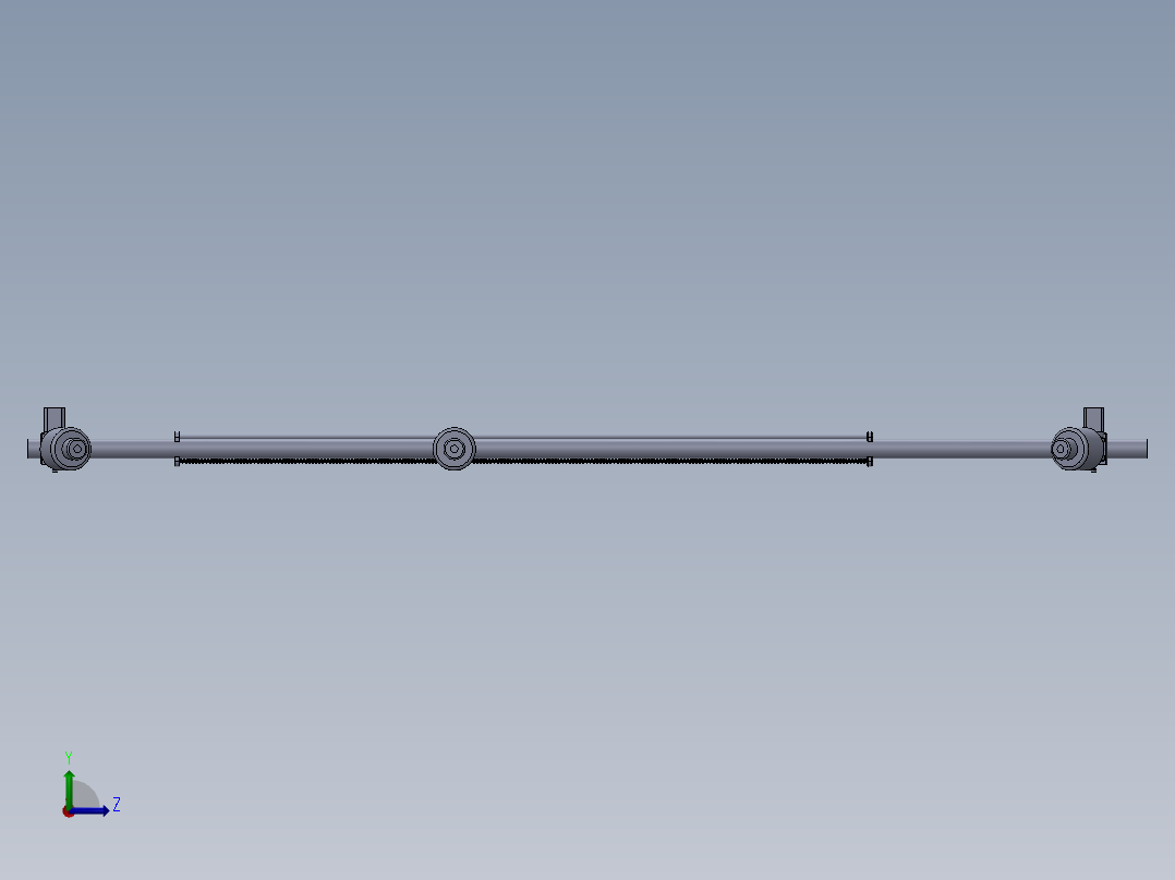 无人防御线左视图