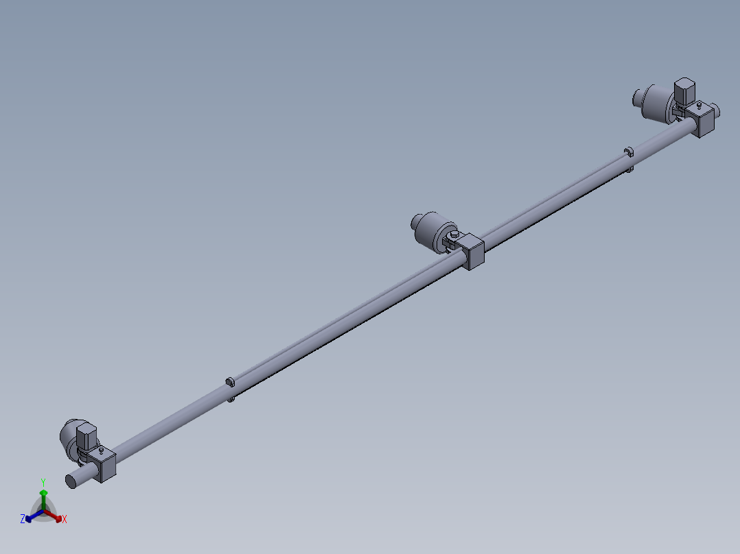 无人防御线正等轴测图