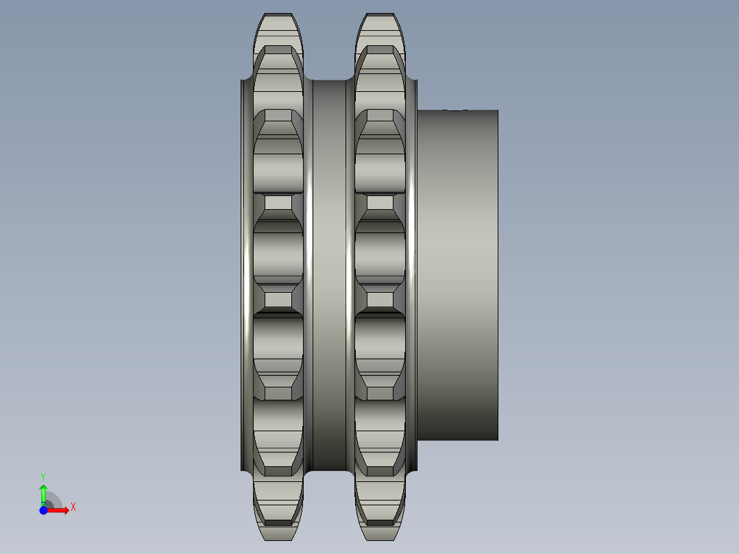 M210-116驱动轮前视图