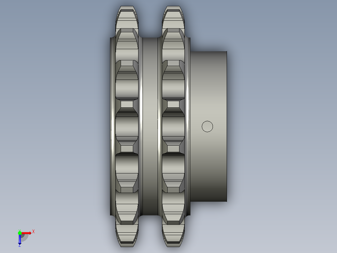 M210-116驱动轮俯视图