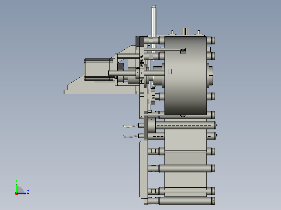 YSZ150B-02-01放膜组件左视图