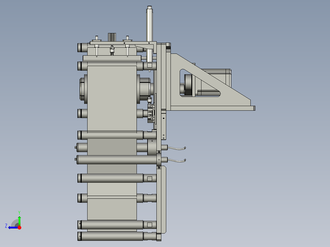 YSZ150B-02-01放膜组件右视图