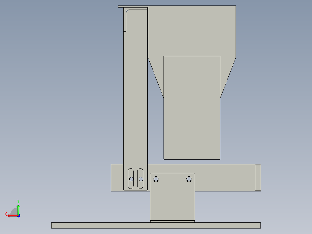 收料线洒粉模组后视图