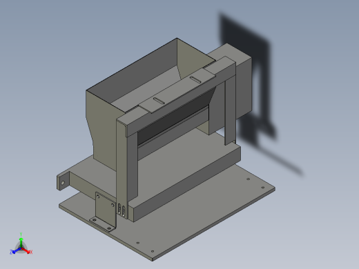 收料线洒粉模组正等轴测缩略图