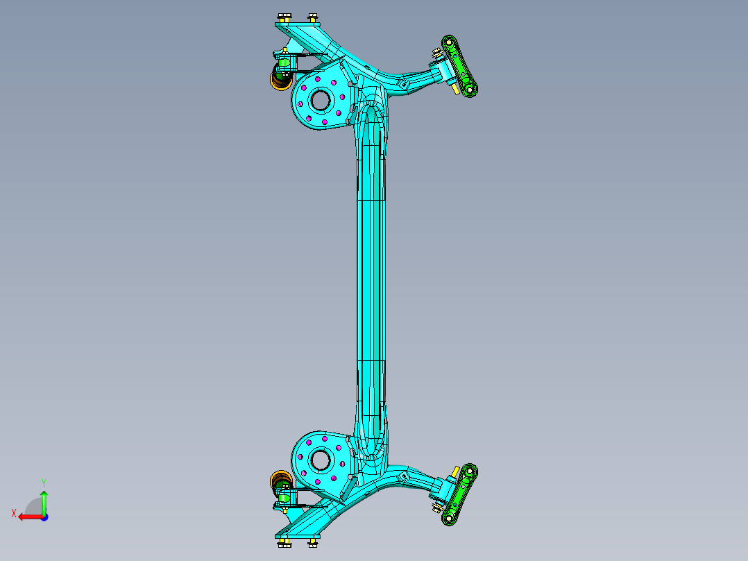 丰田雅力士 - 完整车型（预览）后视图