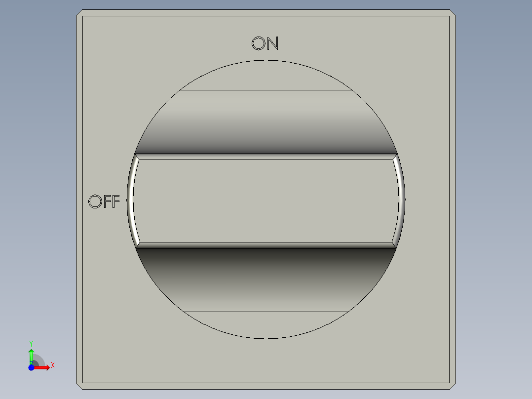 KCF1PZC主控开关操作手柄前视图