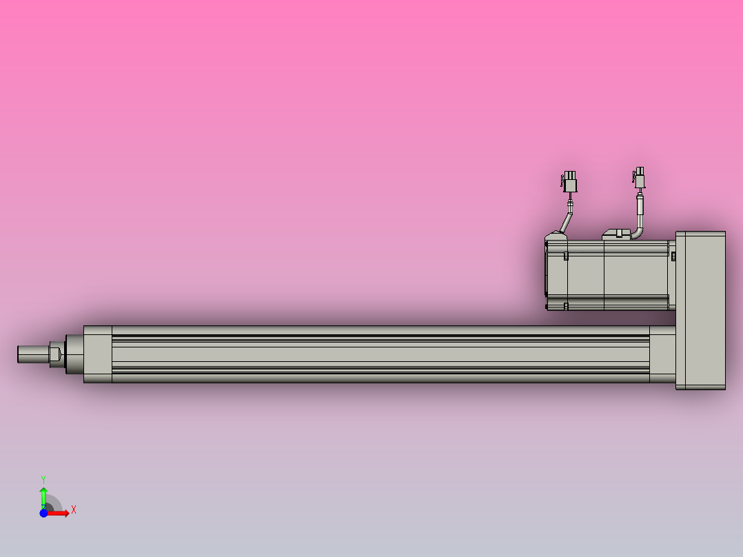 轻载电动缸TPA-ESR50-1610C-L500-MR-W-P40-C3前视图