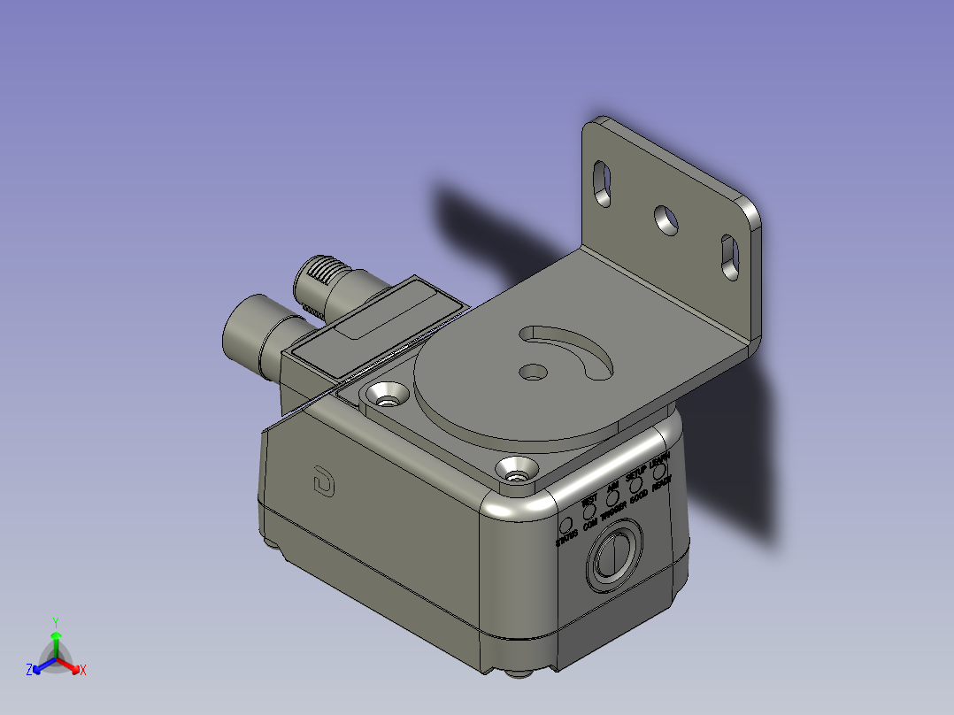 300N读码器安装组件主视图