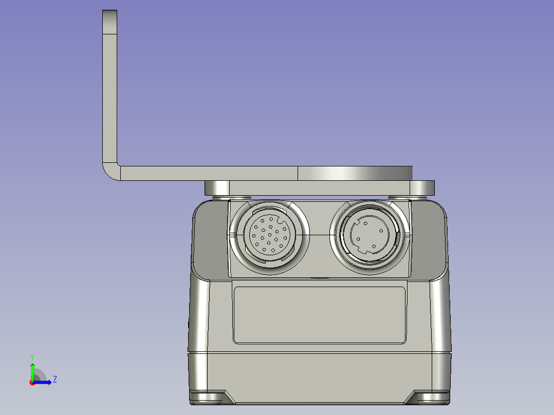 300N读码器安装组件左视图