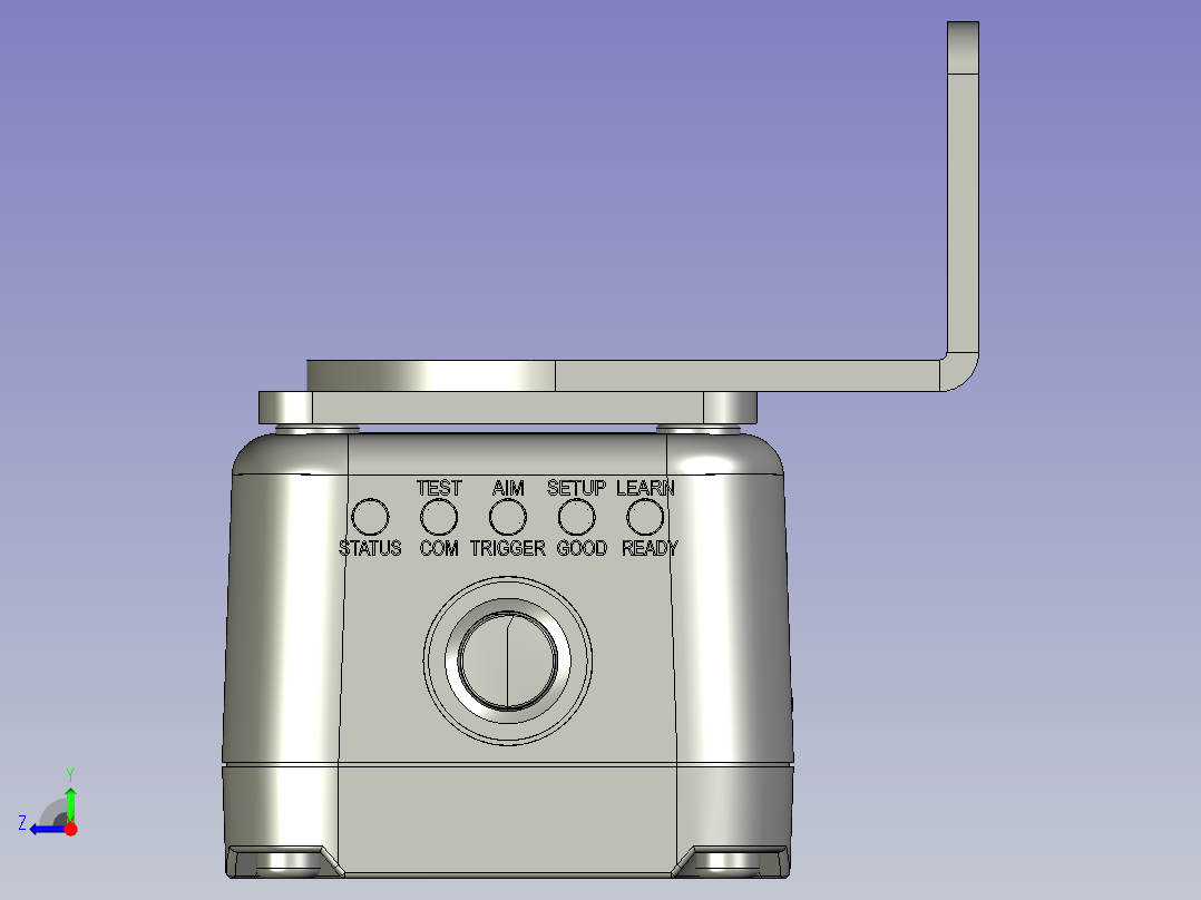 300N读码器安装组件右视图