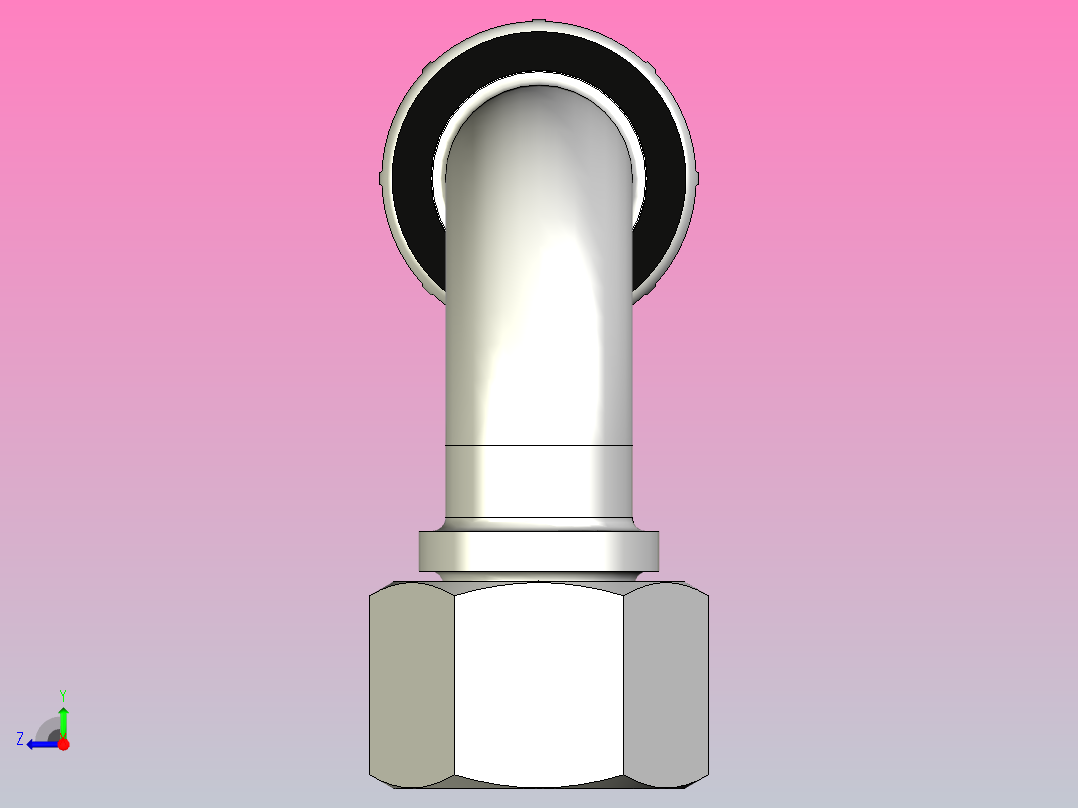 标准液压接头1CF46-12-8右视图