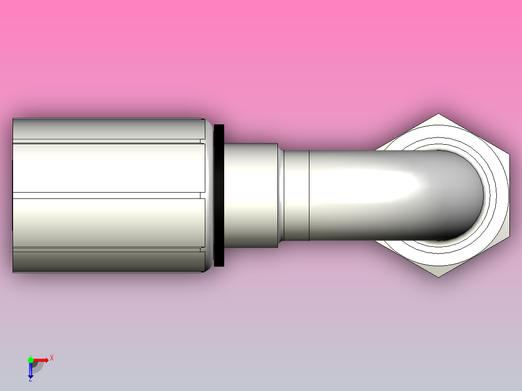 标准液压接头1CF46-12-8俯视图