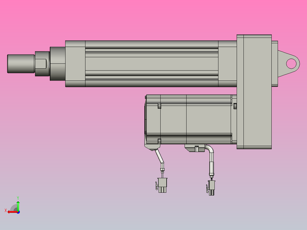 轻载电动缸TPA-ESR63-2010C-L100-MR-CA-W-P75-C3后视图