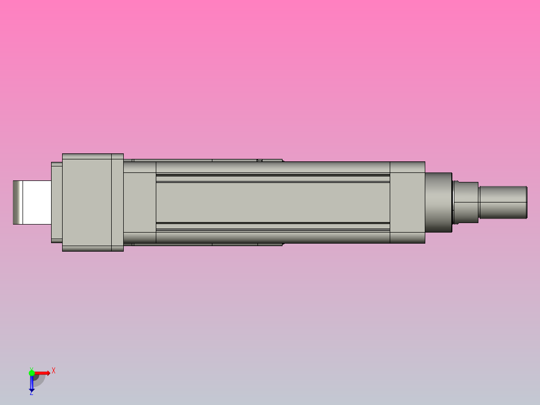 轻载电动缸TPA-ESR63-2010C-L100-MR-CA-W-P75-C3俯视图